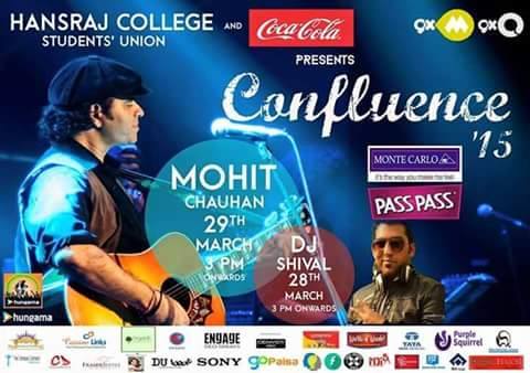 Mohit Chauhan Live Performance In Hansraj College At DU 29 March 2015
