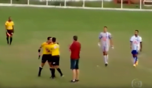 Watch A Brazilian Referee Pulls out a Gun During Football Match Full Video Image