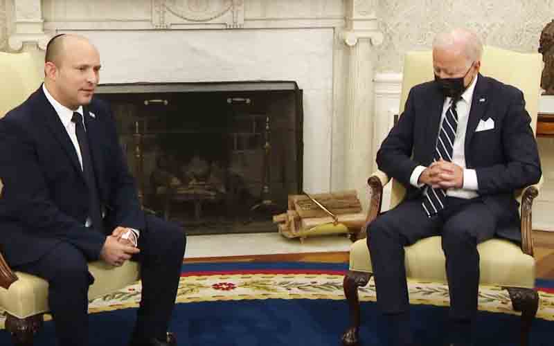 Joe Biden Fall Asleep In Meeting Video With Israel Prime Minister See images 