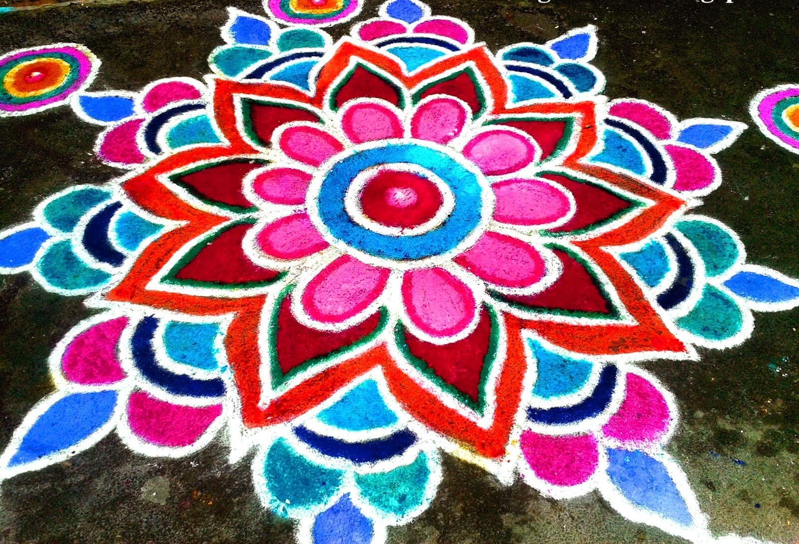 Happy Diwali 2020 Rangoli Easy Designs Patterns With Flowers Images Video Pics